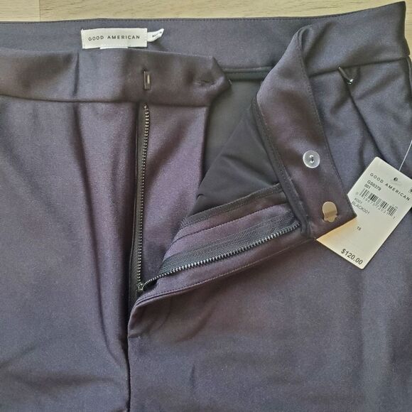 GOOD AMERICAN Boss Disco Flare Leg Trousers Pants Black Size 15 - Picture 8 of 8